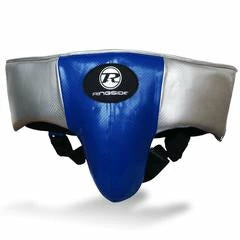 Champs Bxing Ltd RINGSIDE-Pro Fitness Blue/Black/Silver Groin Guard Synthetic Leather HEAD & GROIN GUARDS