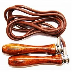 RINGSIDE-Weighted Handle Leather Skipping Rope