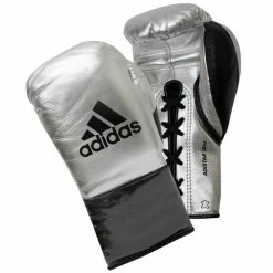 ADIADS ADIDAS ADISTAR 3.0 BBBC APPROVED PRO BOXING GLOVES/SILVER