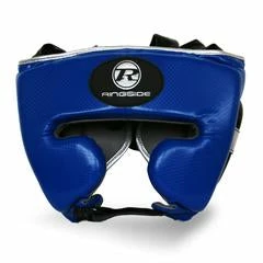 Champs Bxing RINGSIDE -Pro Fitness Blue/silver Head Guard Synthetic Leather