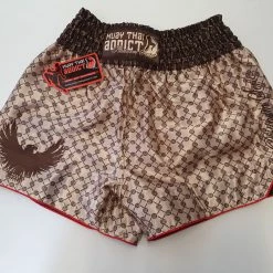 Muay Thai Addict-Platinum Series - Beige Quantum Pattern