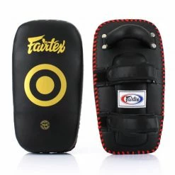 Fairtex Black Light Weight Thai Kick Pads FOCUS MITTS & PADDLES