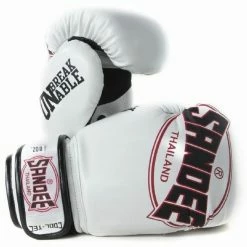 Champs Bxing Ltd JUNIOR GLOVES 4oz-8oz SANDEE-JUNIOR Cool-Tec Velcro White, Black & Red Synthetic Leather Boxing Glove