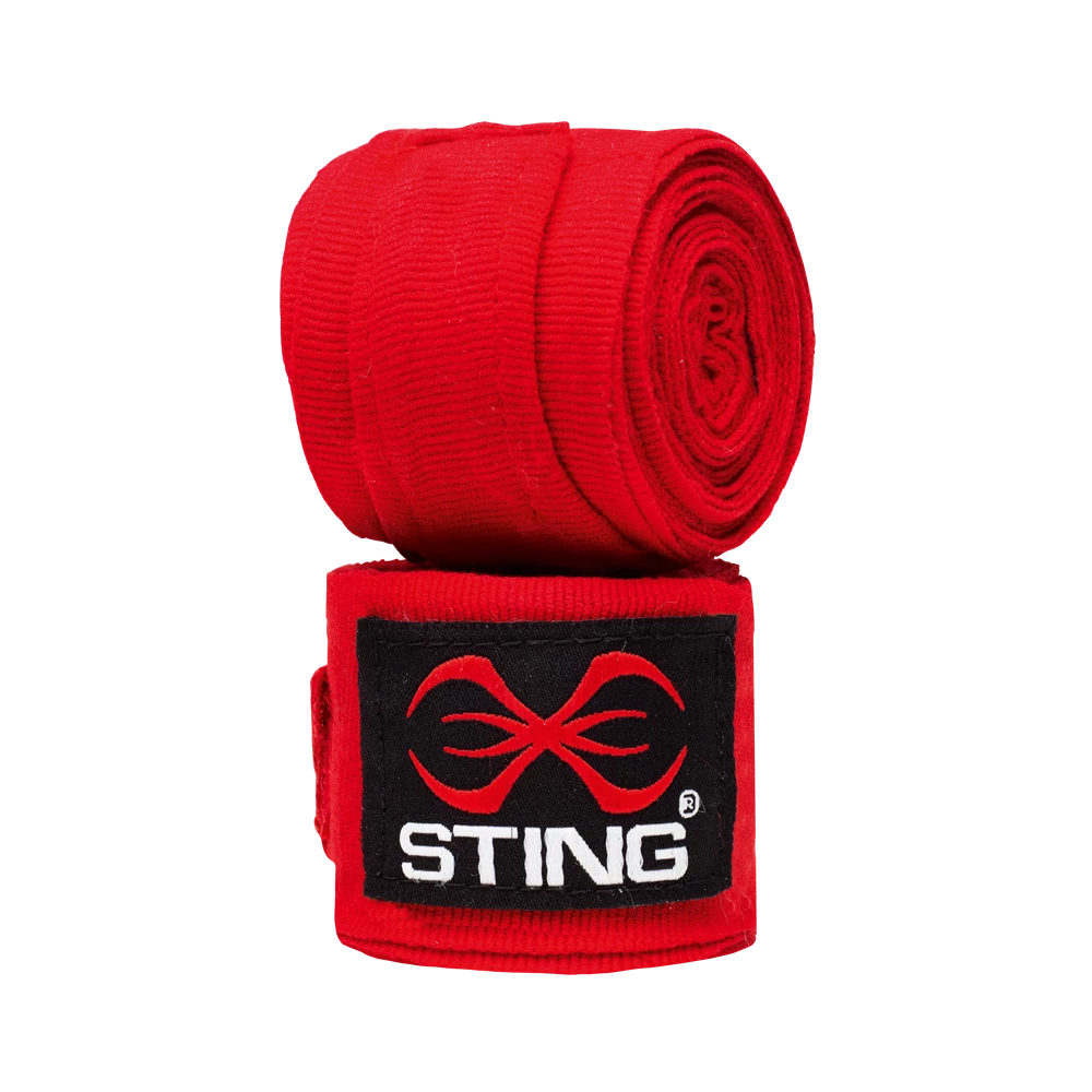 STING-RED ELASTICISED HAND WRAPS WRAPS & GEL PADS 1 STING-RED ELASTICISED HAND WRAPS WRAPS & GEL PADS