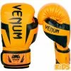 JUNIOR GLOVES 4oz-8oz VENUM ELITE BOXING GLOVES KIDS - EXCLUSIVE - FLUO ORANGE
