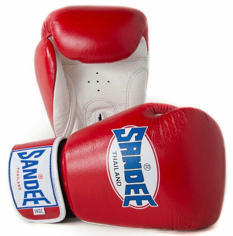 Champs Bxing Ltd SANDEE-JUNIOR Authentic Velcro Red & White Synthetic Leather Boxing Glove 1 Champs Bxing Ltd SANDEE-JUNIOR Authentic Velcro Red & White Synthetic Leather Boxing Glove
