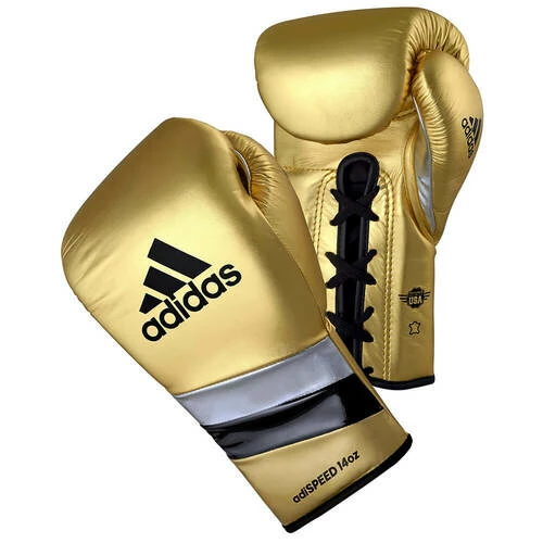 ADIADS ADIDAS ADISPEED 500 LACE BOXING GLOVES METALLIC 1 ADIADS ADIDAS ADISPEED 500 LACE BOXING GLOVES METALLIC