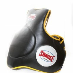 Sandee Leather Black & Yellow Full Body Pad