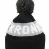 KRONK Detroit Snowflake Bobble Hat Black