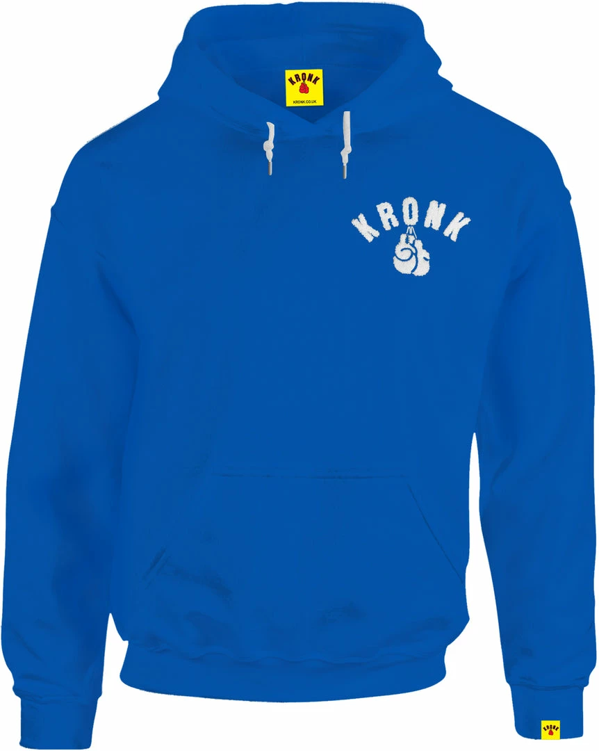 KRONK Boxing Team Towelling Applique Hoodie Regular Fit Royal Blue CLOTHING 1 KRONK Boxing Team Towelling Applique Hoodie Regular Fit Royal Blue CLOTHING