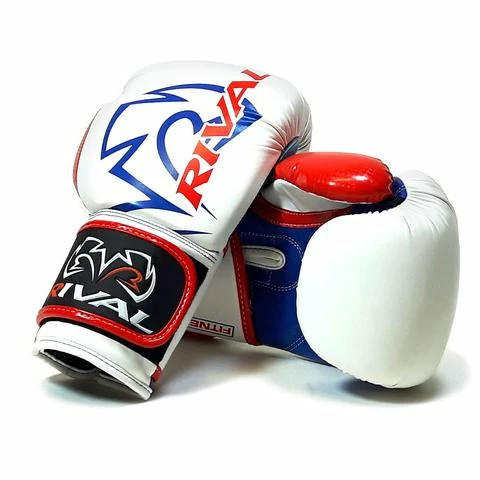 SENIOR GLOVES RIVAL- RB7 WHITE/RED/BLUE FITNESS PLUS BAG GLOVES 1 SENIOR GLOVES RIVAL- RB7 WHITE/RED/BLUE FITNESS PLUS BAG GLOVES