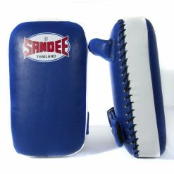 Champs Bxing Ltd SANDEE-Extra Thick Blue & White Flat Thai Kick Pads 6 Champs Bxing Ltd SANDEE-Extra Thick Blue & White Flat Thai Kick Pads