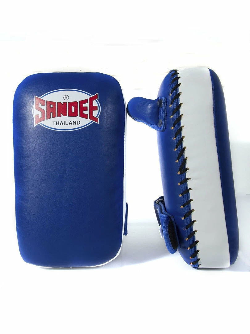 Champs Bxing Ltd SANDEE-Extra Thick Blue & White Flat Thai Kick Pads 3 Champs Bxing Ltd SANDEE-Extra Thick Blue & White Flat Thai Kick Pads