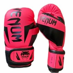 Champs Bxing Ltd JUNIOR GLOVES 4oz-8oz VENUM-JUNIOR CHALLENGER 2.0 BOXING GLOVES PINK/BLACK