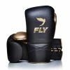 FLY-SUPERLACE BLACK/MATT GOLD TRAINING GLOVES SENIOR GLOVES