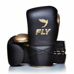 FLY-SUPERLACE BLACK/MATT GOLD TRAINING GLOVES SENIOR GLOVES