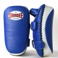 Champs Bxing Ltd SANDEE-Extra Thick Blue & White Flat Thai Kick Pads 7 Champs Bxing Ltd SANDEE-Extra Thick Blue & White Flat Thai Kick Pads
