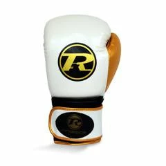 Champs Bxing RINGSIDE - Pro Fitness WHITE/GOLD Gloves Synthetic Leather