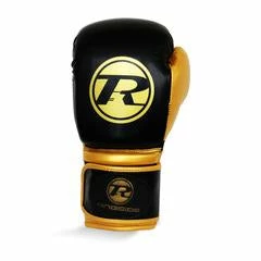 Champs Bxing SENIOR GLOVES RINGSIDE - Pro Fitness BLACK/GOLD Gloves Synthetic Leather