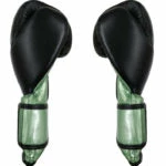 CLETO REYES SENIOR GLOVES Limited Edition Black And Metallic Green Sparring Gloves