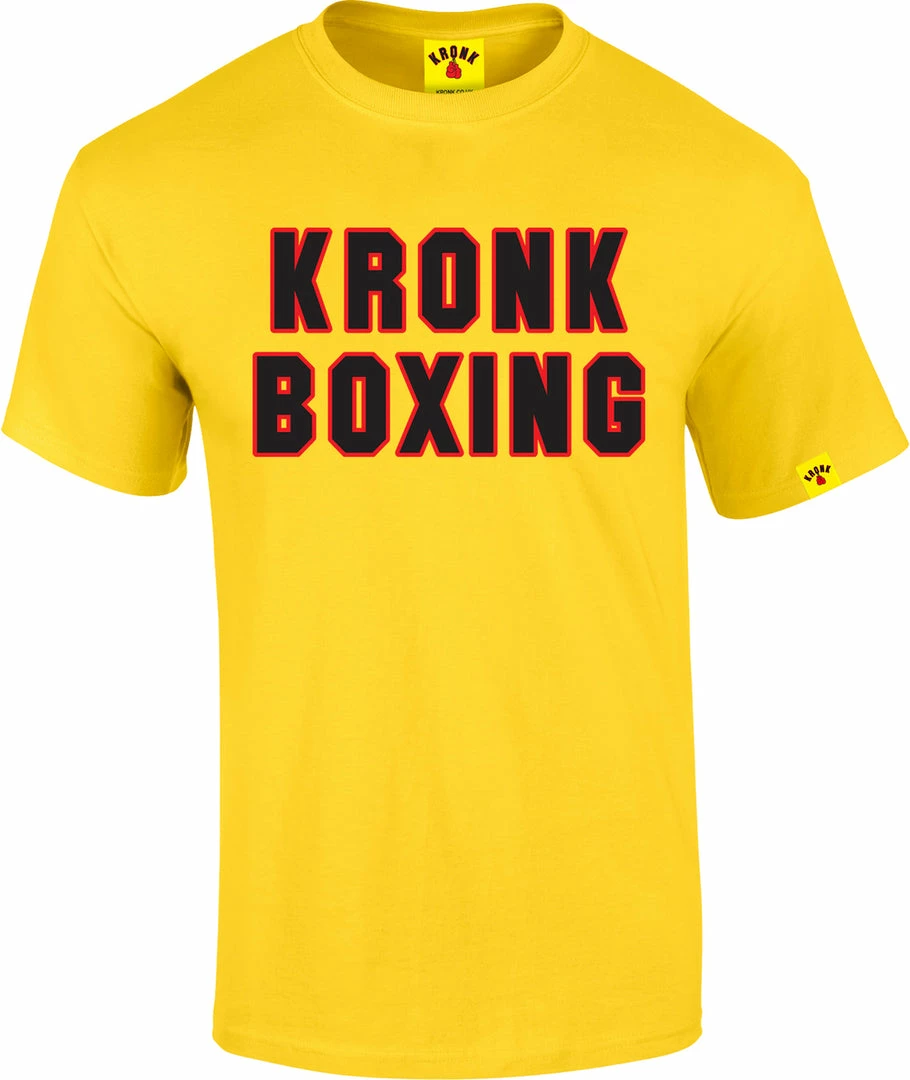 Champs Bxing Ltd KRONK-Boxing Classic T Shirt Yellow CLOTHING 1 Champs Bxing Ltd KRONK-Boxing Classic T Shirt Yellow CLOTHING