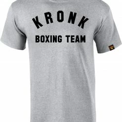 KRONK Boxing Team Regular Fit T Shirt Sports Grey CLOTHING