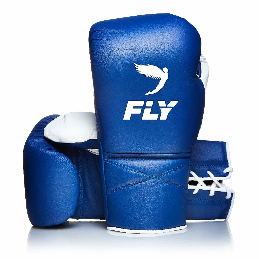 FLY-SUPERLACE TRAINING GLOVES BLUE/WHITE 1 FLY-SUPERLACE TRAINING GLOVES BLUE/WHITE