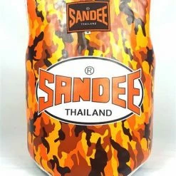 Sandee Camo Orange & White Synthetic Leather Authentic Body Shield