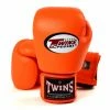 Twins Orange Velcro Boxing Gloves SENIOR GLOVES
