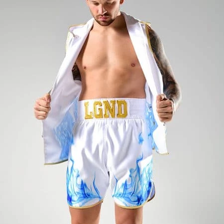 SUZI WONG-WHITE AND BLUE SMOKE BOXING SHORTS 3 SUZI WONG-WHITE AND BLUE SMOKE BOXING SHORTS