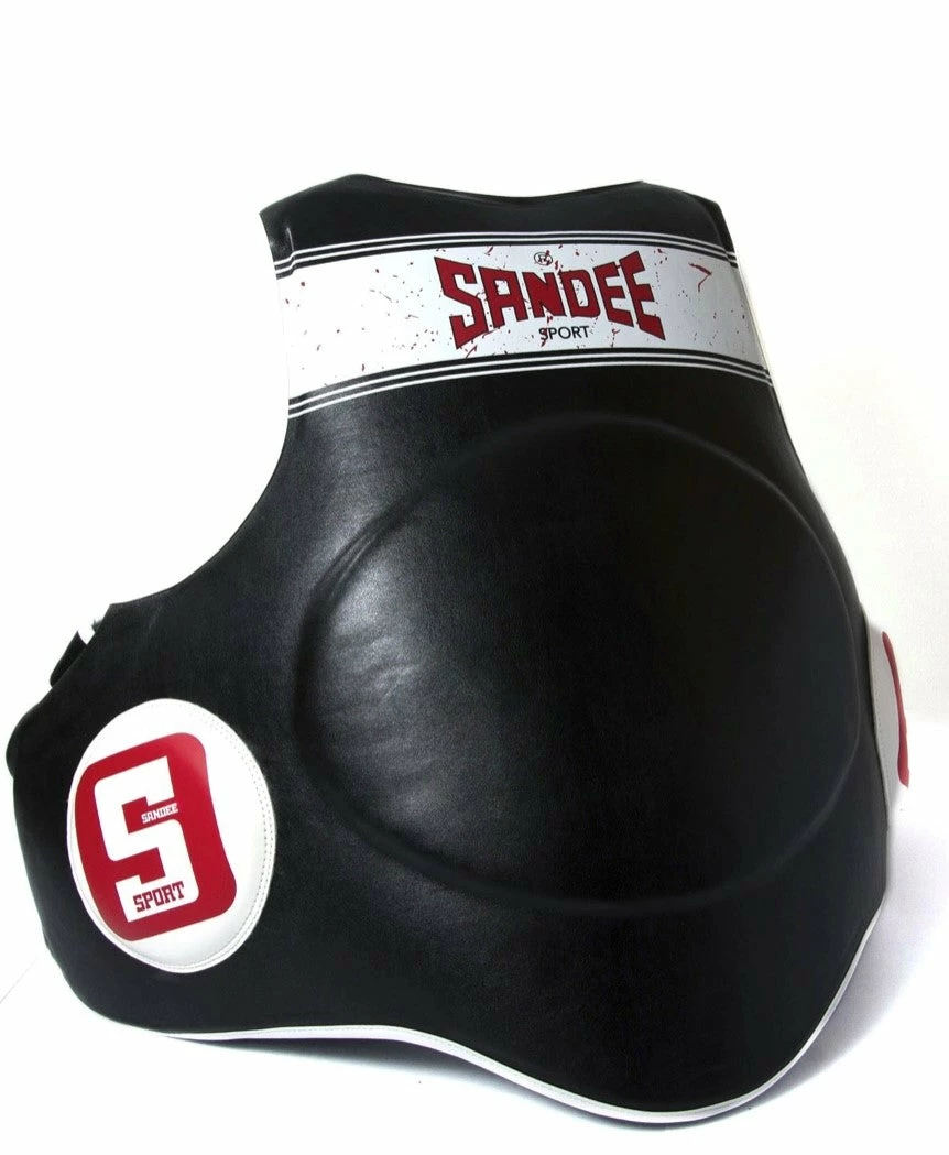 COACHES BODY STRIKE SHIELDS Sandee Sport Black & White Synthetic Leather Full Body Pad 1 COACHES BODY STRIKE SHIELDS Sandee Sport Black & White Synthetic Leather Full Body Pad