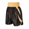 SUZI WONG BLACK & GOLD SHEEDY CURVED BOXING SHORTS CLOTHING