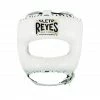 Champs Bxing CLETO REYES-WHITE Headguard With Nylon Pointed Face Bar HEAD & GROIN GUARDS