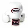 Twins White Velcro Boxing Gloves SENIOR GLOVES