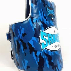 Sandee Camo Blue & White Synthetic Leather Authentic Body Shield