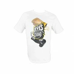 White Cotton T-shirt With Cleto Reyes Glove Logo