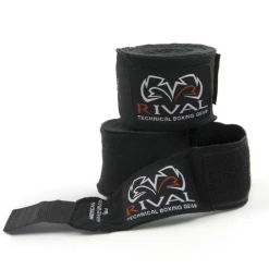 RIVAL-BLACK HAND WRAPS WRAPS & GEL PADS