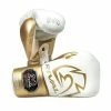 SENIOR GLOVES RIVAL-RS100-PROFESSIONAL WHITE/GOLD SPARRING GLOVES