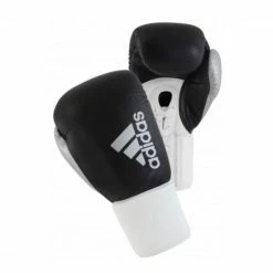 ADIDAS-HYBRID 400 PRO LACE BLACK/WHITE BOXING GLOVES