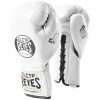 Champs Bxing Ltd SENIOR GLOVES CLETO REYES-WHITE 'Safetec' Pro Fight Boxing Gloves