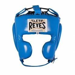Champs Bxing HEAD & GROIN GUARDS CLETO REYES-BLUE Headguard With Cheek Protection