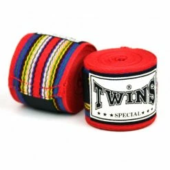 WRAPS & GEL PADS Twins 5m Red Premium Cotton Handwraps