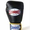 Champs Bxing Ltd Sandee Authentic Velcro Black & Yellow Leather Boxing Glove