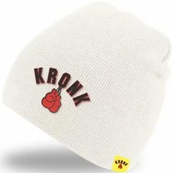 CLOTHING KRONK GLOVES BEANIE WHITE