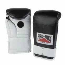 PROBOX PADS & PADDLES PRO-BOX COACH SPAR' GLOVES. BLACK & WHITE