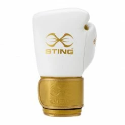 SENIOR GLOVES STING-VELCRO EVOLUTION WHITE/GOLD BAG GLOVES