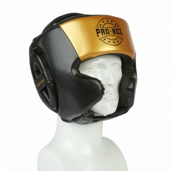 PROBOX CHAMP SPAR HEAD GUARD BLACK-GOLD HEAD & GROIN GUARDS 1 PROBOX CHAMP SPAR HEAD GUARD BLACK-GOLD HEAD & GROIN GUARDS