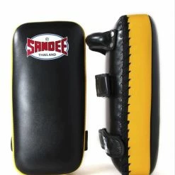 Champs Bxing Ltd Sandee Large Extra Thick Black & Yellow Flat Thai Kick Pads FOCUS MITTS & PADDLES 5 Champs Bxing Ltd Sandee Large Extra Thick Black & Yellow Flat Thai Kick Pads FOCUS MITTS & PADDLES
