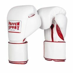Paffen Sport Pro Wide Boxing Gloves – White/Red