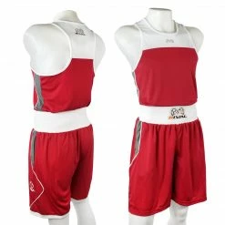 RIVAL-AMATEUR RED COMPETITION/TRAINING BOXING TRUNKS CLOTHING 7 RIVAL-AMATEUR RED COMPETITION/TRAINING BOXING TRUNKS CLOTHING